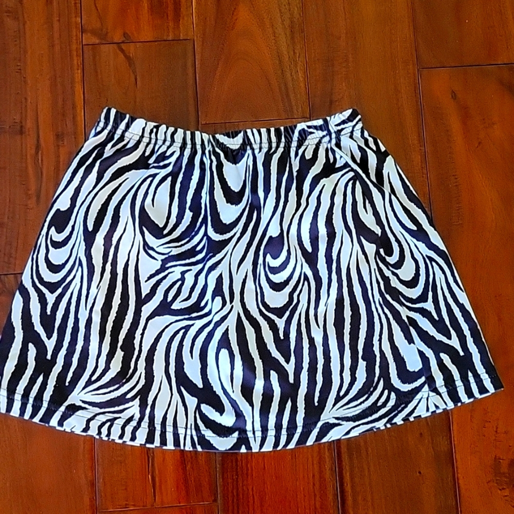Vintage zebra tennis skirt